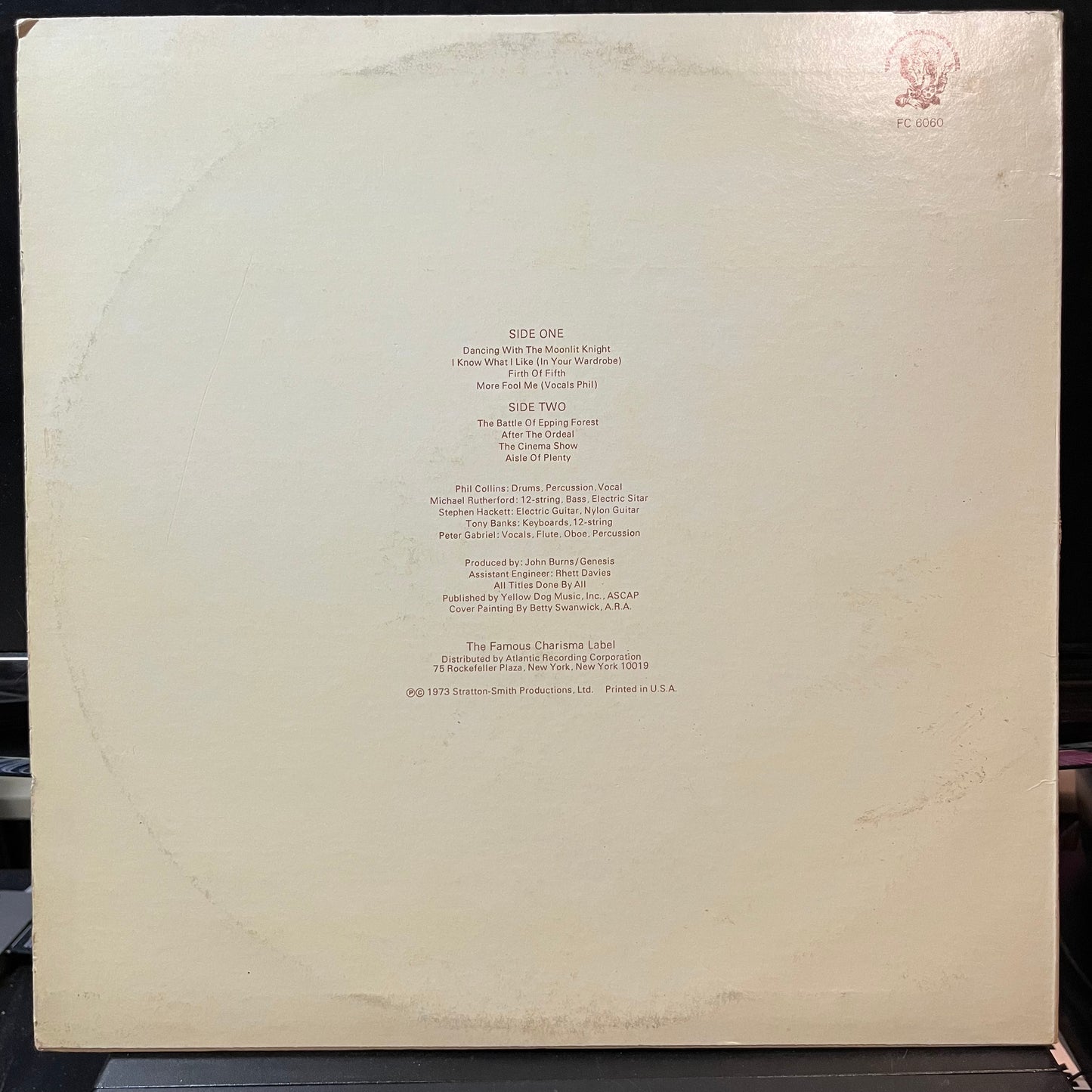 Genesis - Selling England By The Pound (VINYL LP CHARISMA FC 6060 1973) | Excellent+ (EX+) Excellent (EX) - ROCK/PROG / USED *EXCELLENT+*