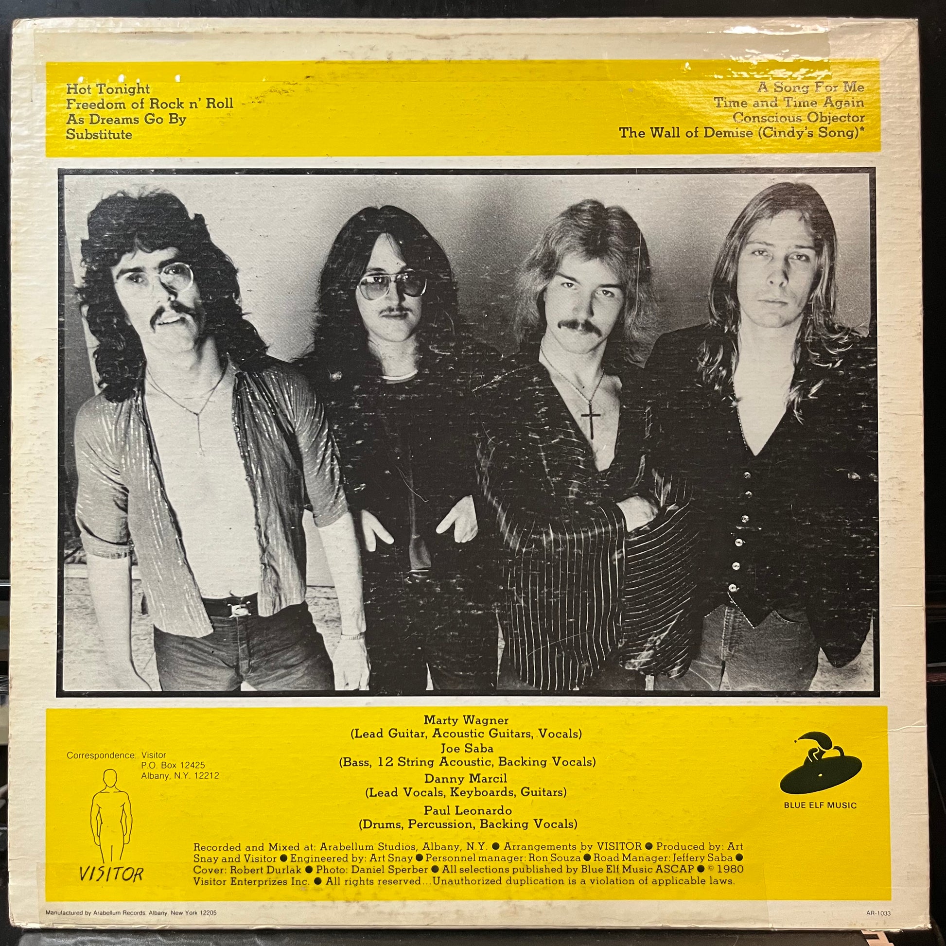 Visitor - Visitor (VINYL LP BLUE ELF AR 1033 1980) | USED - ROCK/PROG / USED *VERY GOOD*