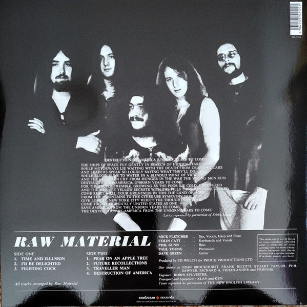 Raw Material (VINYL) | Mint (M) Mint (M) - ROCK/PSYCH *SEALED*