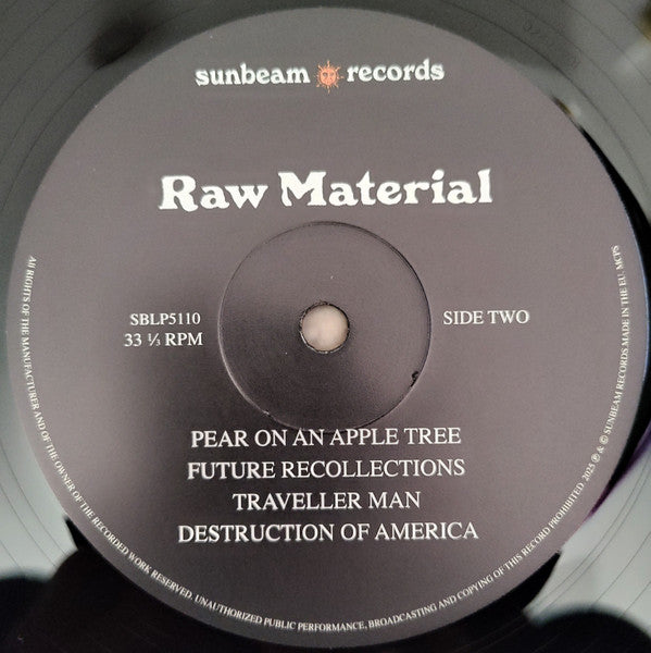 Raw Material (VINYL) | Mint (M) Mint (M) - ROCK/PSYCH *SEALED*