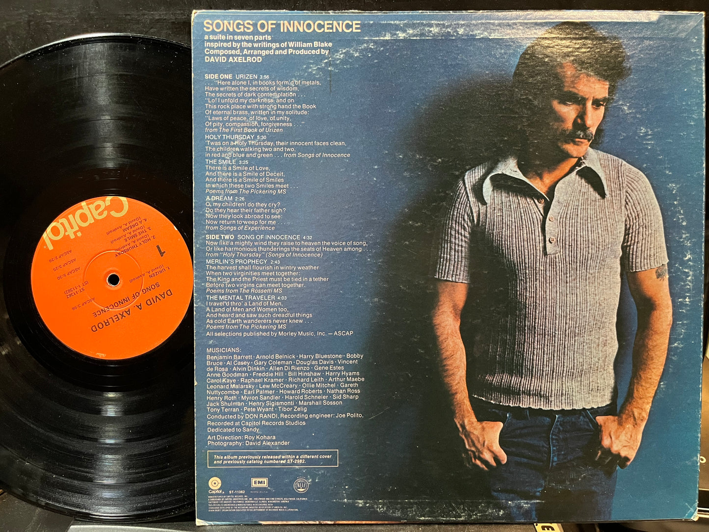 David Axelrod - Song Of Innocence (VINYL LP CAPITOL ST-11362 1975) | Excellent+ (EX+) Very Good Plus (VG+) - ROCK/PSYCH / USED *EXCELLENT+*
