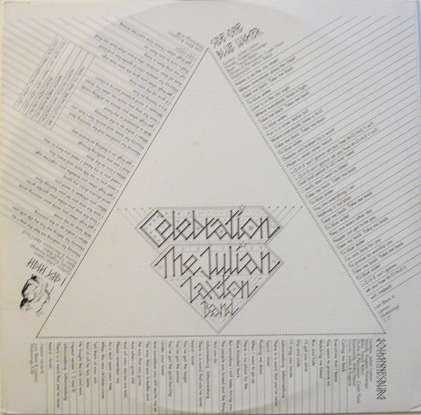 The Julian Laxton Band - Celebration (VINYL LP) | Excellent+ (EX+) Excellent (EX) - ROCK/PSYCH / USED *EXCELLENT+*