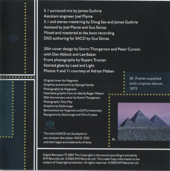 Pink Floyd - The Dark Side Of The Moon (CD GOLD) | Excellent+ (EX+) Near Mint (NM) - ROCK/PSYCH / USED *EXCELLENT+*