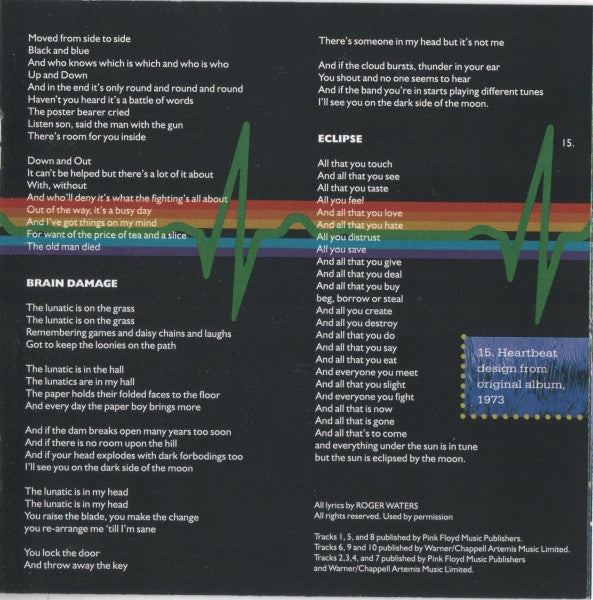 Pink Floyd - The Dark Side Of The Moon (CD GOLD) | Excellent+ (EX+) Near Mint (NM) - ROCK/PSYCH / USED *EXCELLENT+*