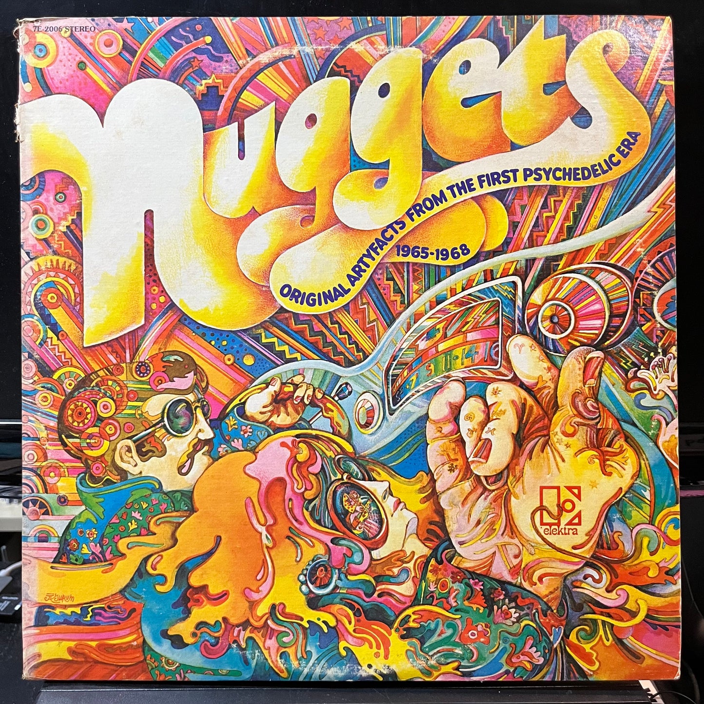 Various - Nuggets: Original Artyfacts From The First Psychedelic Era 1965-1968 (VINYL 2xLP ELEKTRA 7E-2006 1972) | Near Mint- (NM-) Excellent (EX) - ROCK/PSYCH / USED *NEAR MINT-*