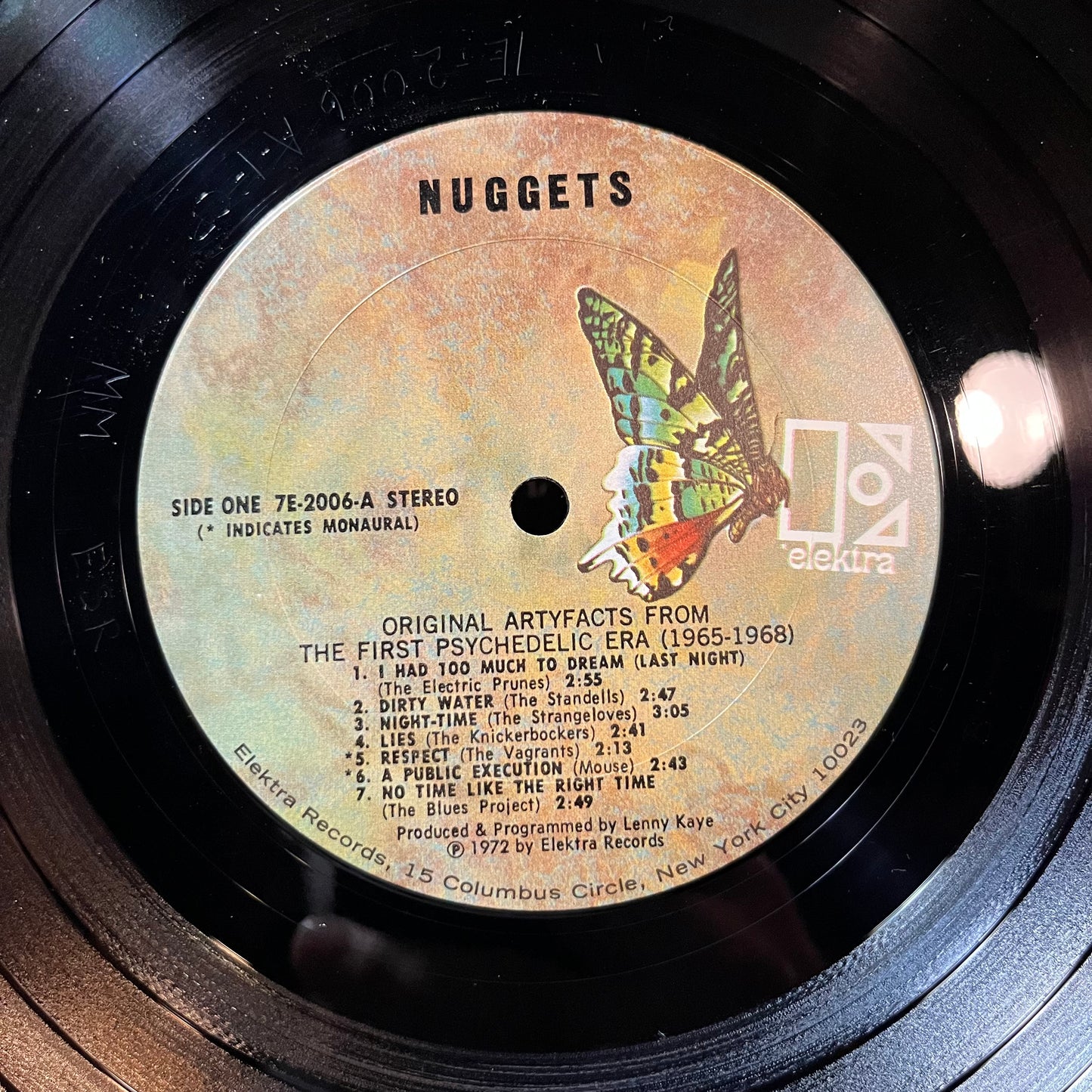 Various - Nuggets: Original Artyfacts From The First Psychedelic Era 1965-1968 (VINYL 2xLP ELEKTRA 7E-2006 1972) | Near Mint- (NM-) Excellent (EX) - ROCK/PSYCH / USED *NEAR MINT-*