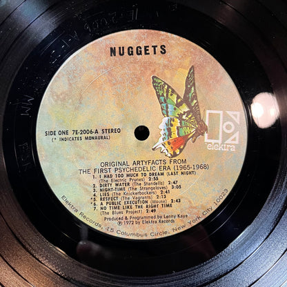 Various - Nuggets: Original Artyfacts From The First Psychedelic Era 1965-1968 (VINYL 2xLP ELEKTRA 7E-2006 1972) | Near Mint- (NM-) Excellent (EX) - ROCK/PSYCH / USED *NEAR MINT-*