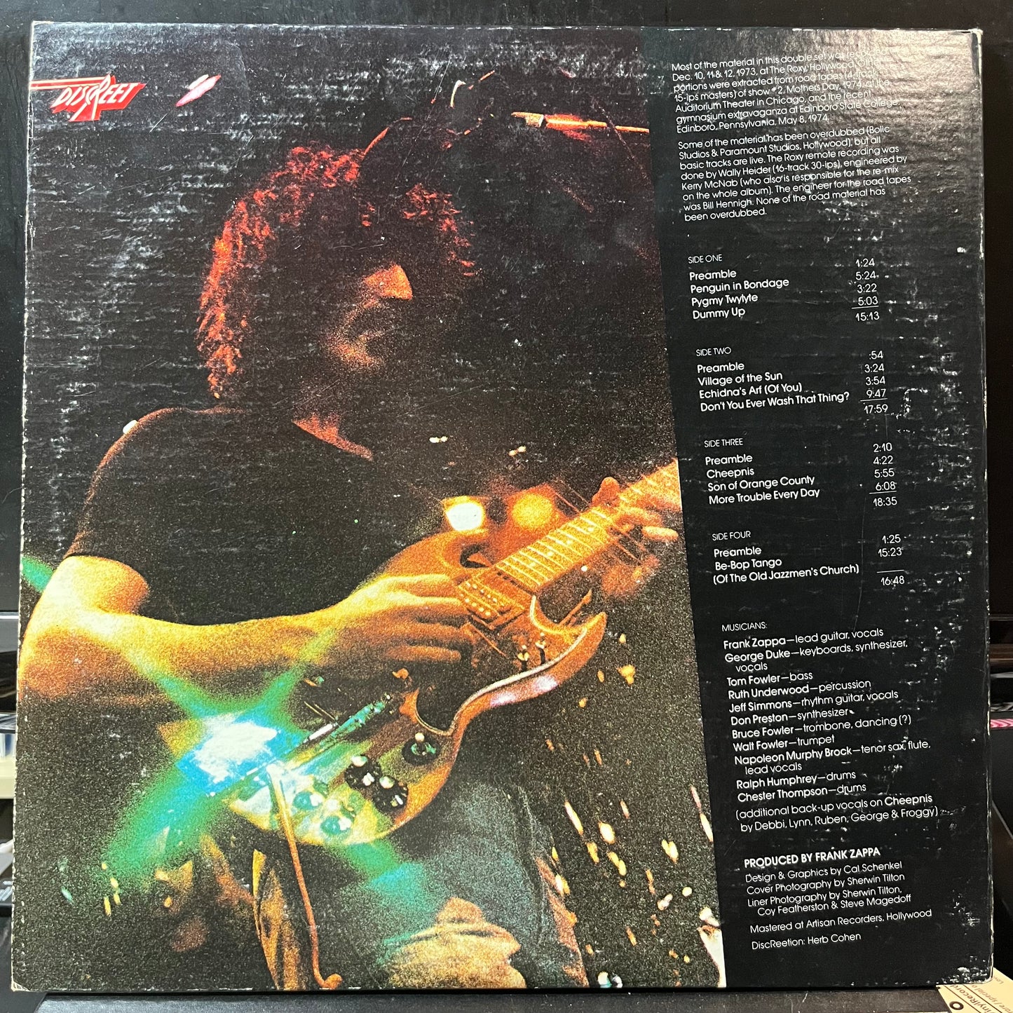Zappa* / Mothers - Roxy & Elsewhere (VINYL 2xLP) | USED Near Mint- (NM-) Very Good Plus Plus (VG++) - ROCK/PSYCH / USED *NEAR MINT-*