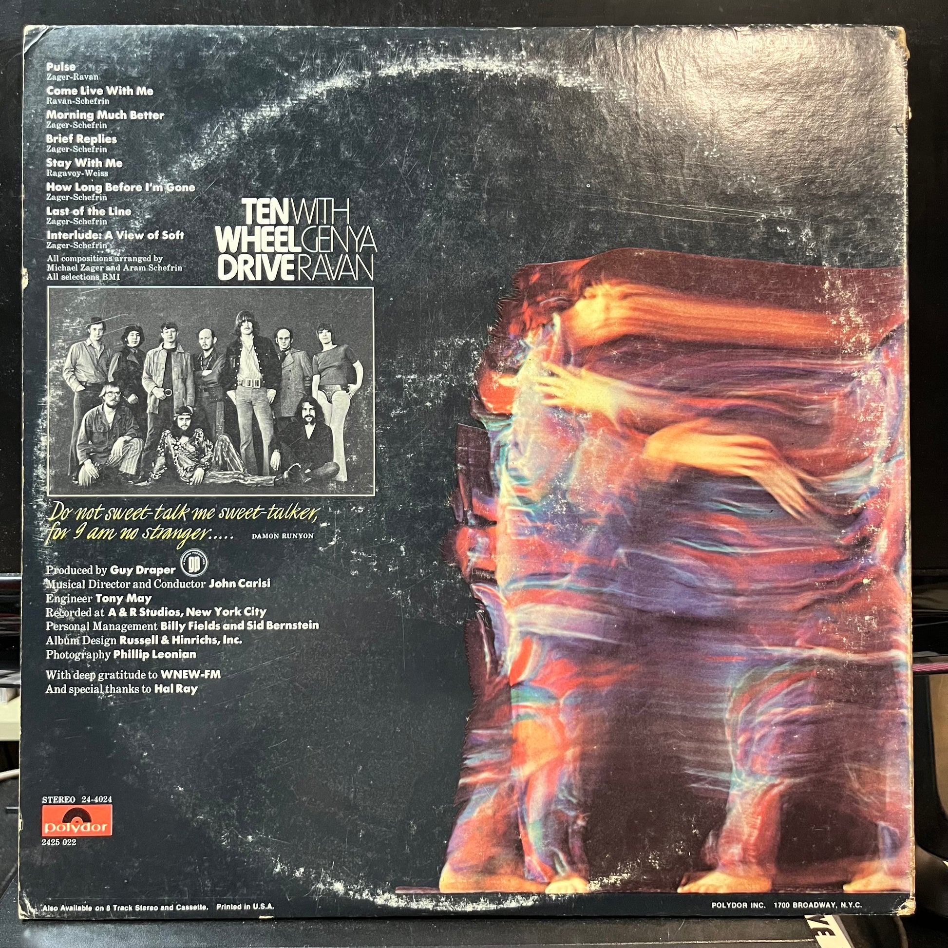 Ten Wheel Drive With Genya Ravan - Brief Replies (VINYL LP POLYDOR 2425 022 1970) | USED Near Mint (NM or M-) Very Good Plus (VG+) - ROCK/PSYCH / USED *NEAR MINT*