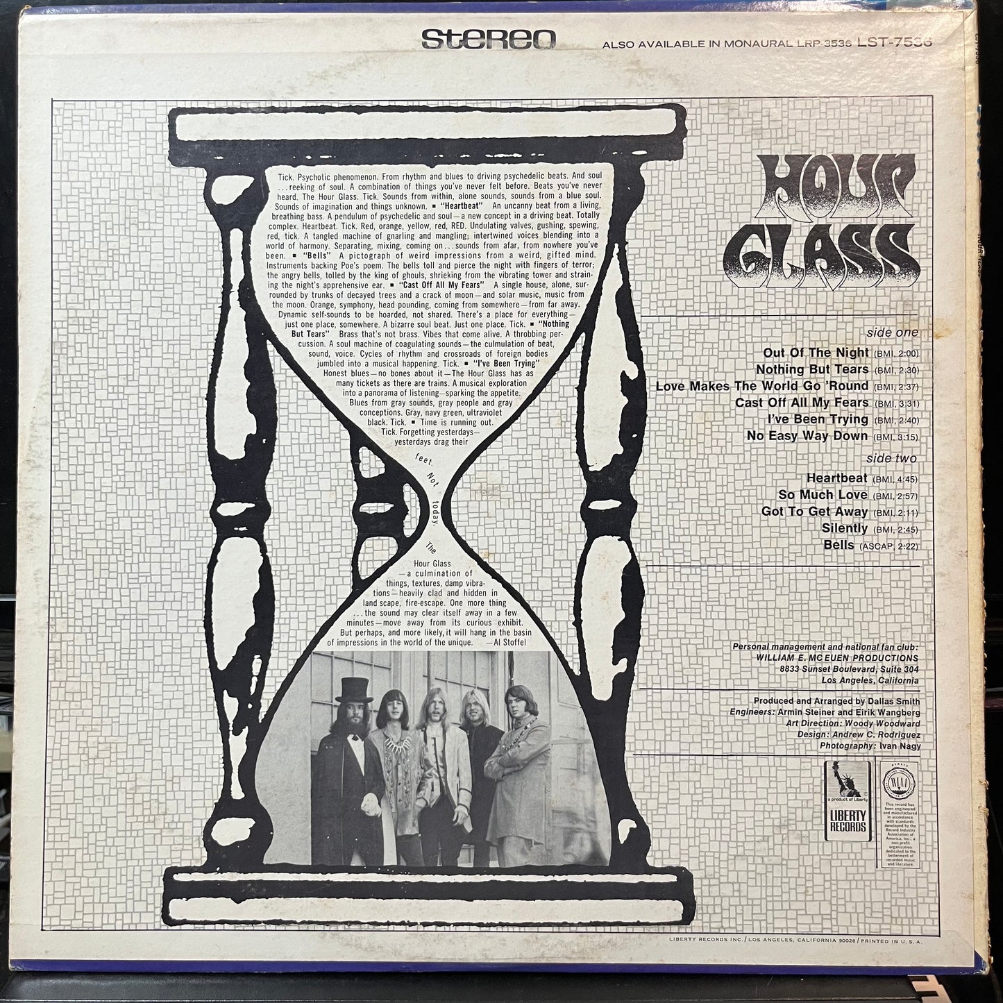 Hour Glass - Hour Glass (VINYL LP LIBERTY LST-7536 1967) | USED - ROCK/PSYCH / USED *NEAR MINT*