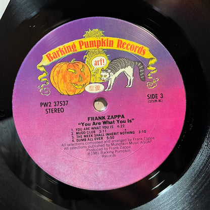 Frank Zappa - You Are What You Is (VINYL 2xLP BARKING PUMPKIN PW2 37537 1981) | Near Mint (NM or M-) Near Mint (NM) - ROCK/PSYCH / USED *NEAR MINT*