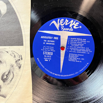 The Mothers Of Invention - Absolutely Free (VINYL LP VERVE V6-5013 1967) | Near Mint (NM or M-) Very Good Plus (VG+) - ROCK/PSYCH / USED *NEAR MINT*