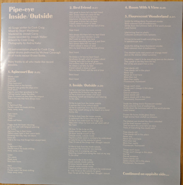 Pipe-eye - Inside/Outside (CREAM VINYL LP) | USED - ROCK/PSYCH / USED *NEAR MINT*