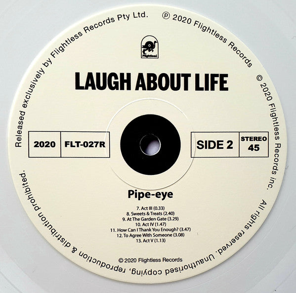 Pipe-eye - Laugh About Life (WHITE VINYL LP) | USED - ROCK/PSYCH / USED *NEAR MINT*