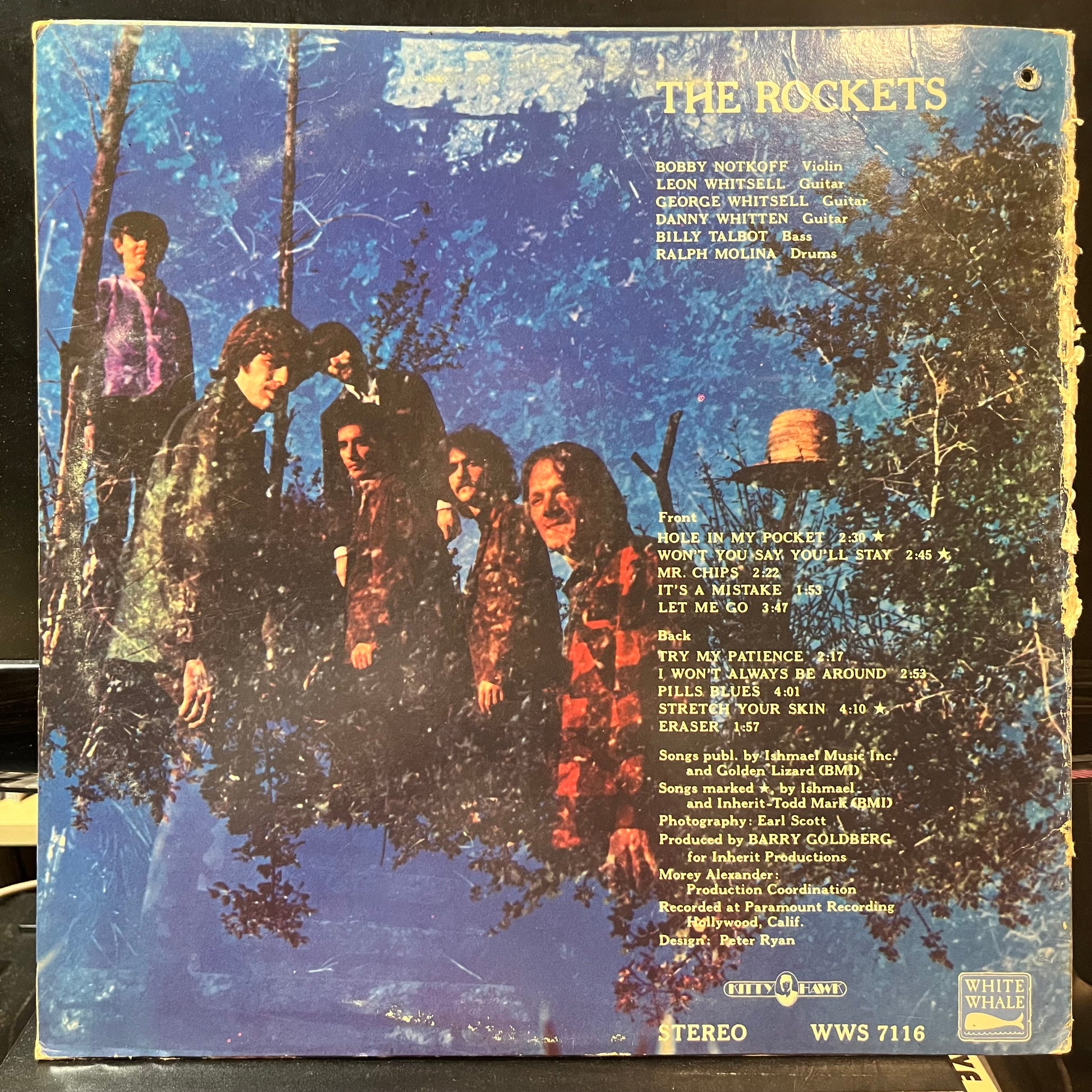 The Rockets - The Rockets (VINYL LP WHITE WHALE WWS 7116 1968) | Near Mint (NM or M-) Very Good (VG) - ROCK/PSYCH / USED *NEAR MINT*