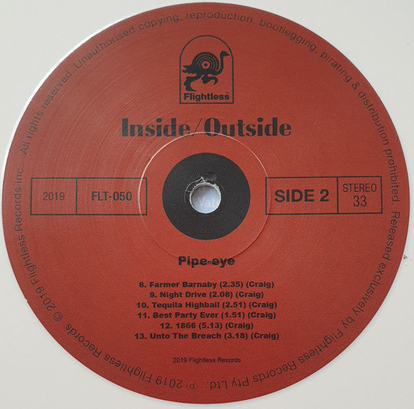 Pipe-eye - Inside/Outside (CREAM VINYL LP) | USED - ROCK/PSYCH / USED *NEAR MINT*