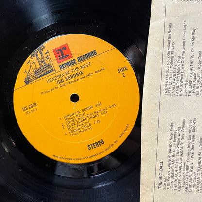 Jimi Hendrix - Hendrix In The West (VINYL LP REPRISE MS 2049 1972) | USED - ROCK/PSYCH / USED *NEAR MINT*
