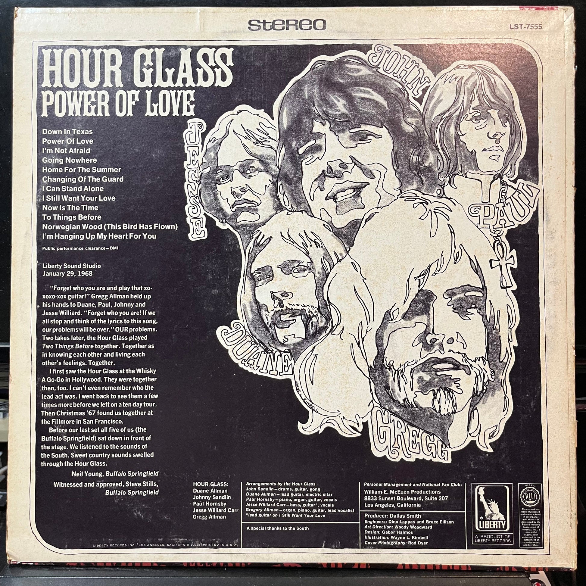 Hour Glass - Power Of Love (VINYL LP LIBERTY LST-7555 1968) | USED - ROCK/PSYCH / USED *NEAR MINT*