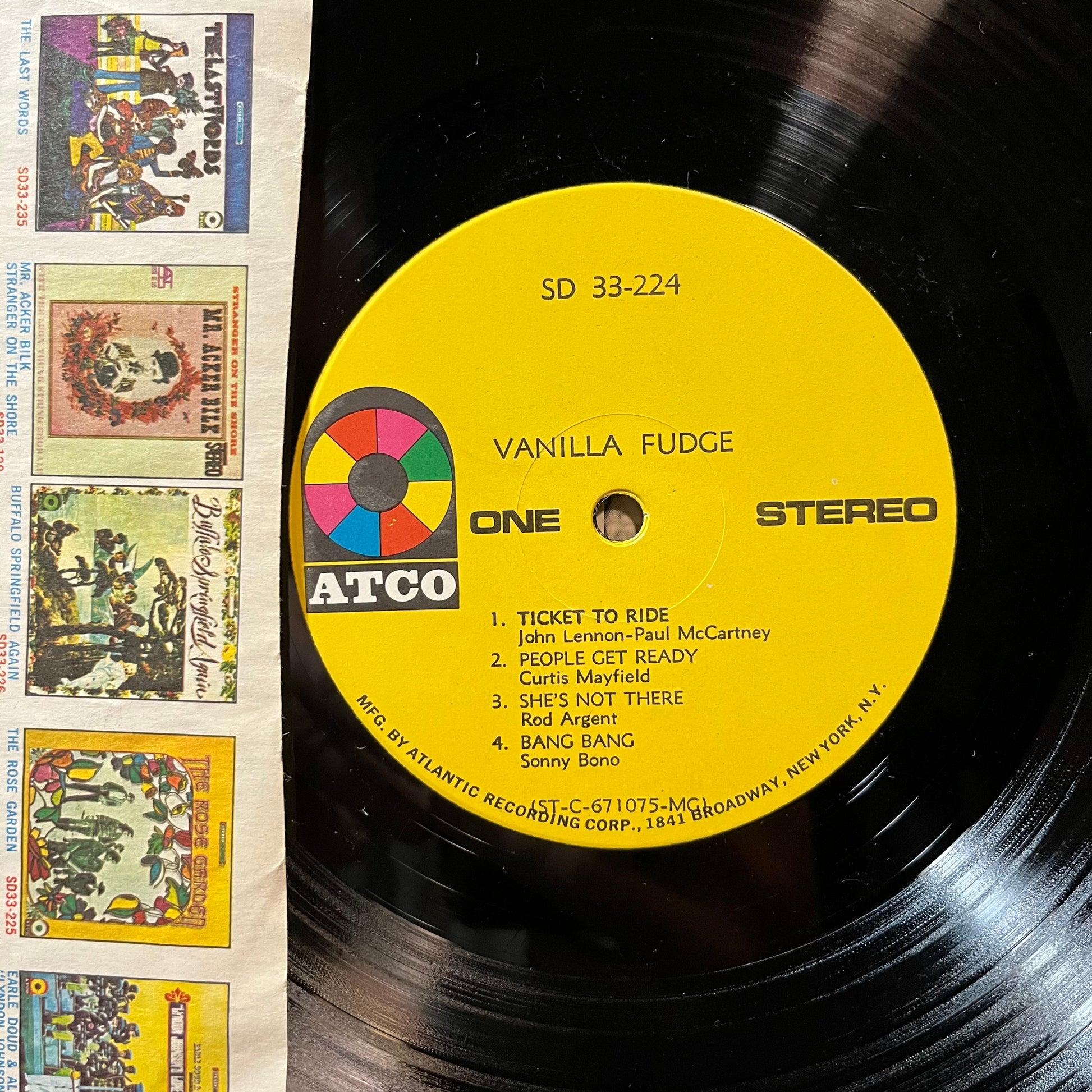 Vanilla Fudge - Vanilla Fudge (VINYL LP ATCO 33-224 1969) | Very Good Plus (VG+) Excellent (EX) - ROCK/PSYCH / USED *VERY GOOD+*