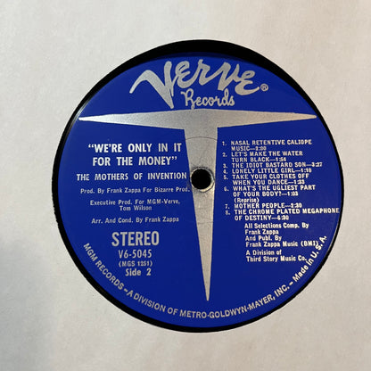 The Mothers Of Invention - We're Only In It For The Money (VINYL LP VERVE V/V6 5045X 1968) | Very Good (VG) Very Good (VG) - ROCK/PSYCH / USED *VERY GOOD*