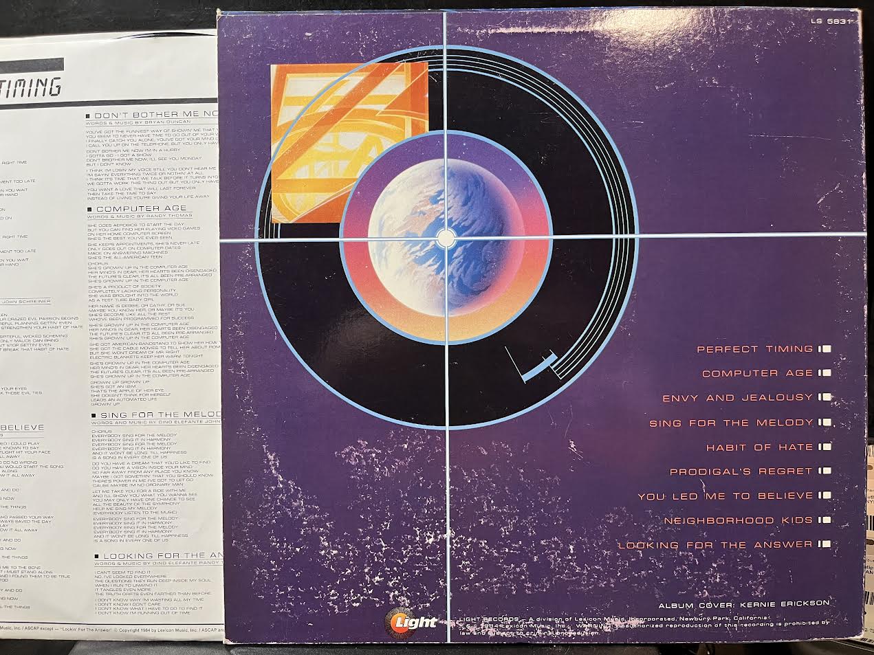 Perfect Timing (VINYL) | Near Mint (NM or M-) Very Good Plus (VG+) - ROCK/RELIGIOUS / USED *NEAR MINT*