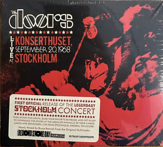 The Doors Live at Konserthuset, Stockholm September 20, 1968 CD Mint (M) Mint (M)
