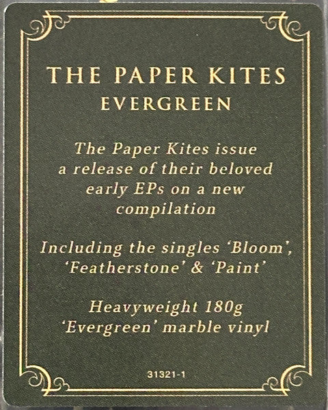 The Paper Kites - Evergreen (EVERGREEN MARBLE VINYL) | Mint (M) Mint (M) - ROCK *SEALED/COLOR*