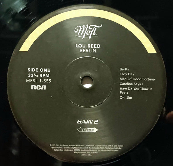 Lou Reed - Berlin | Mint (M) Mint (M) - ROCK *SEALED/MFSL*