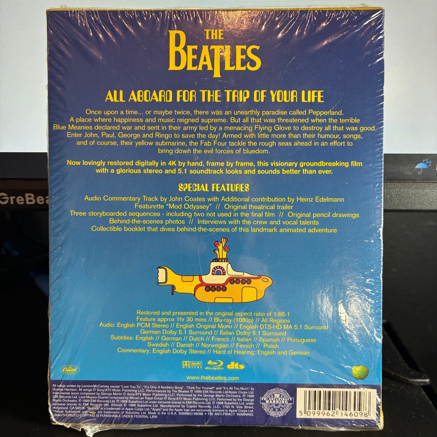 The Beatles - Yellow Submarine (BLU-RAY Apple Records ‎– 5099962146098) | - ROCK *SEALED*
