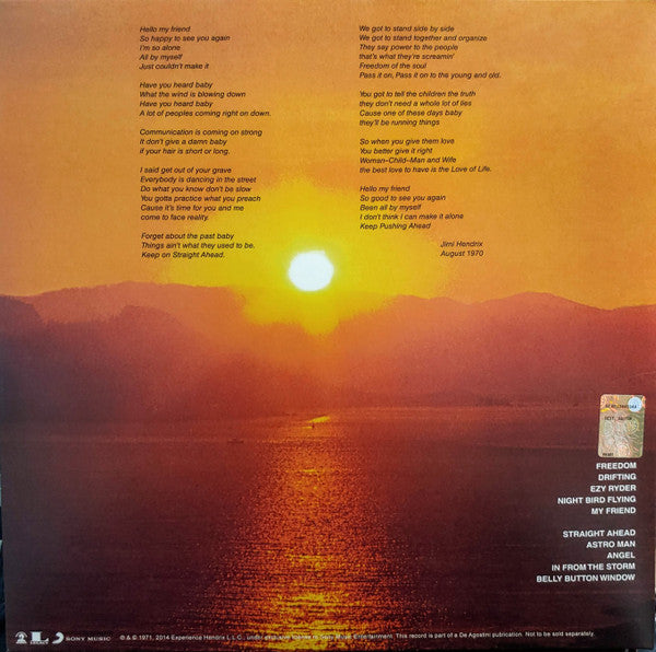 Jimi Hendrix - The Cry Of Love (180G VINYL - IMPORT) | Mint (M) Mint (M) - ROCK *SEALED*
