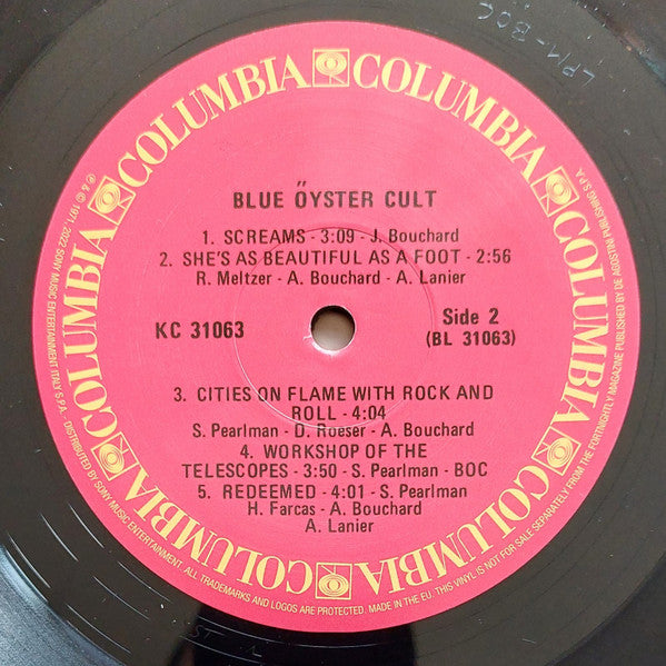 Blue Öyster Cult (VINYL) | - ROCK *SEALED*
