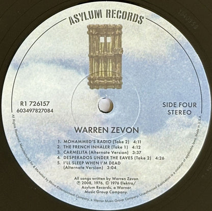 Warren Zevon (2XVINYL) | Mint (M) Mint (M) - ROCK *SEALED*