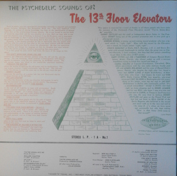 The Psychedelic Sounds Of The 13th Floor Elevators (VINYL) | - ROCK *SEALED*