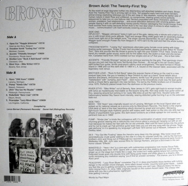 Brown Acid: The Twenty First Trip (Heavy Rock From The Underground Comedown)(VINYL) | - ROCK *SEALED*
