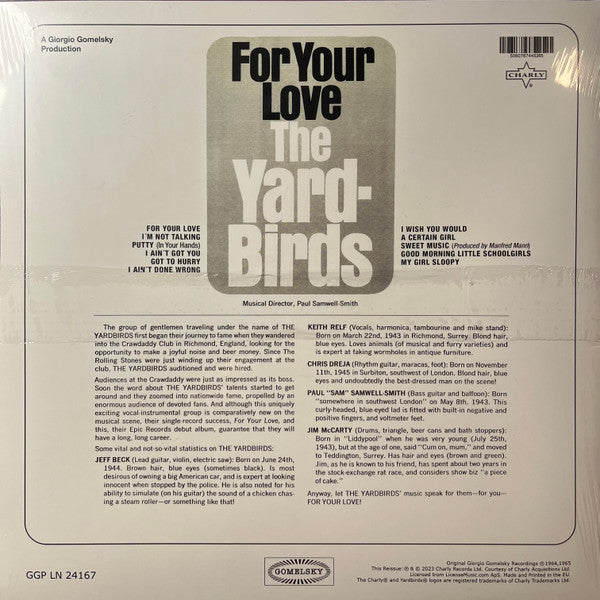 For Your Love (VINYL) | Mint (M) Mint (M) - ROCK *SEALED*