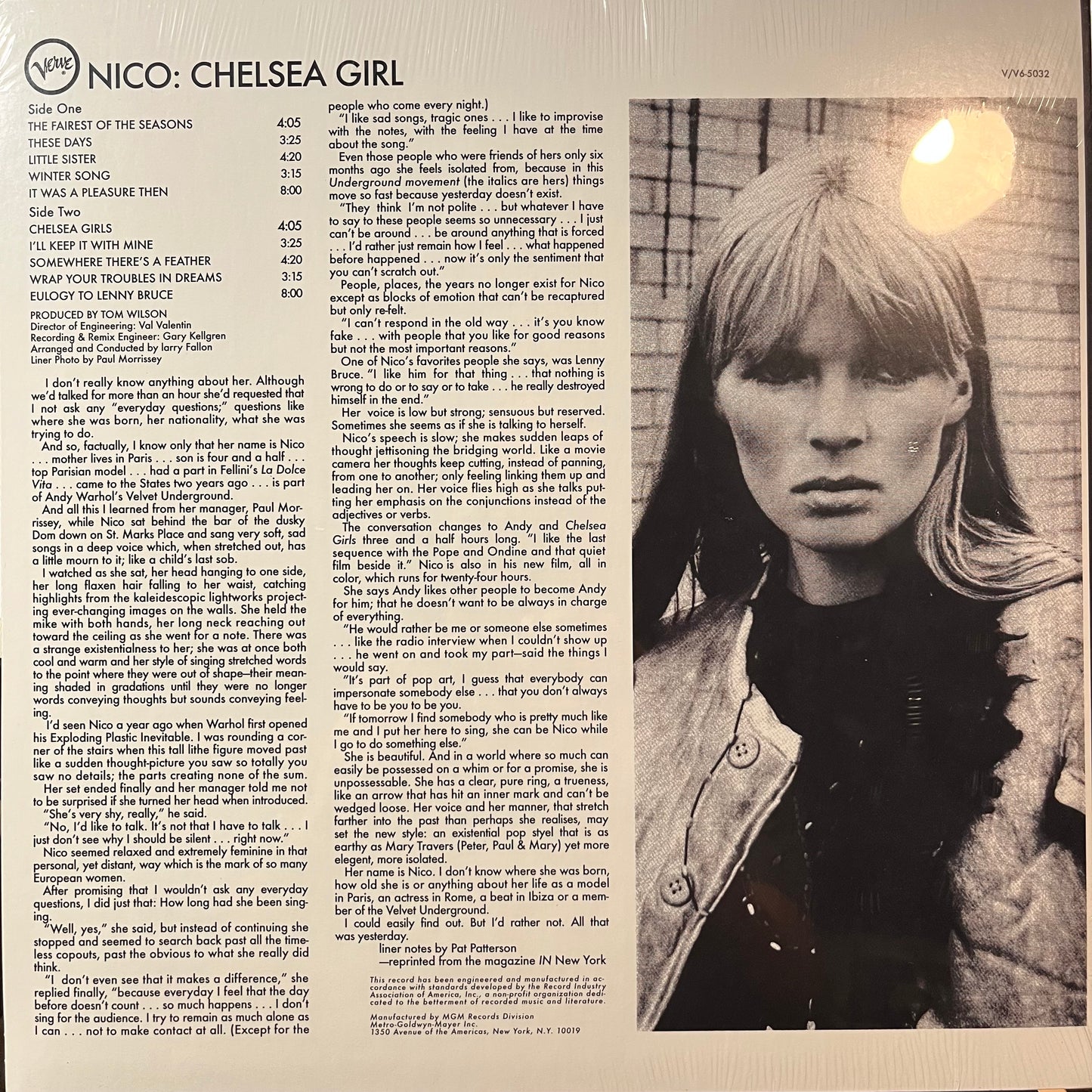 Nico - Chelsea Girl (UNOFFICIAL VINYL LP) | NEW - ROCK *SEALED*