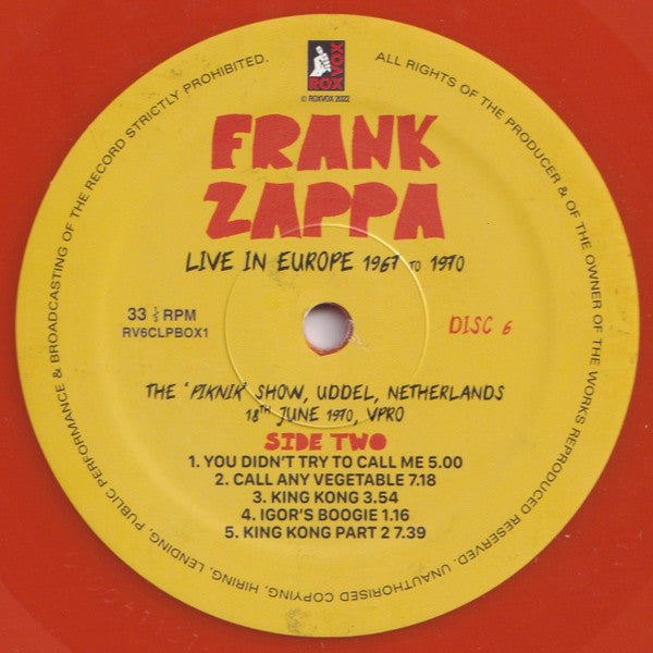 Live In Europe 1967 To 1970 (6XLP BOX* | Mint (M) Mint (M) - ROCK *SEALED*