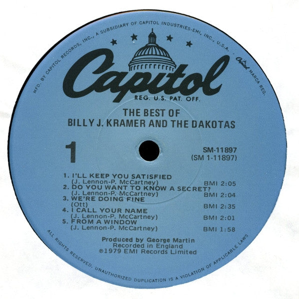 The Best Of Billy J. Kramer With The Dakotas (VINYL) | Mint (M) Mint (M) - ROCK *SEALED*