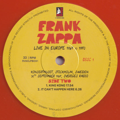 Live In Europe 1967 To 1970 (6XLP BOX* | Mint (M) Mint (M) - ROCK *SEALED*