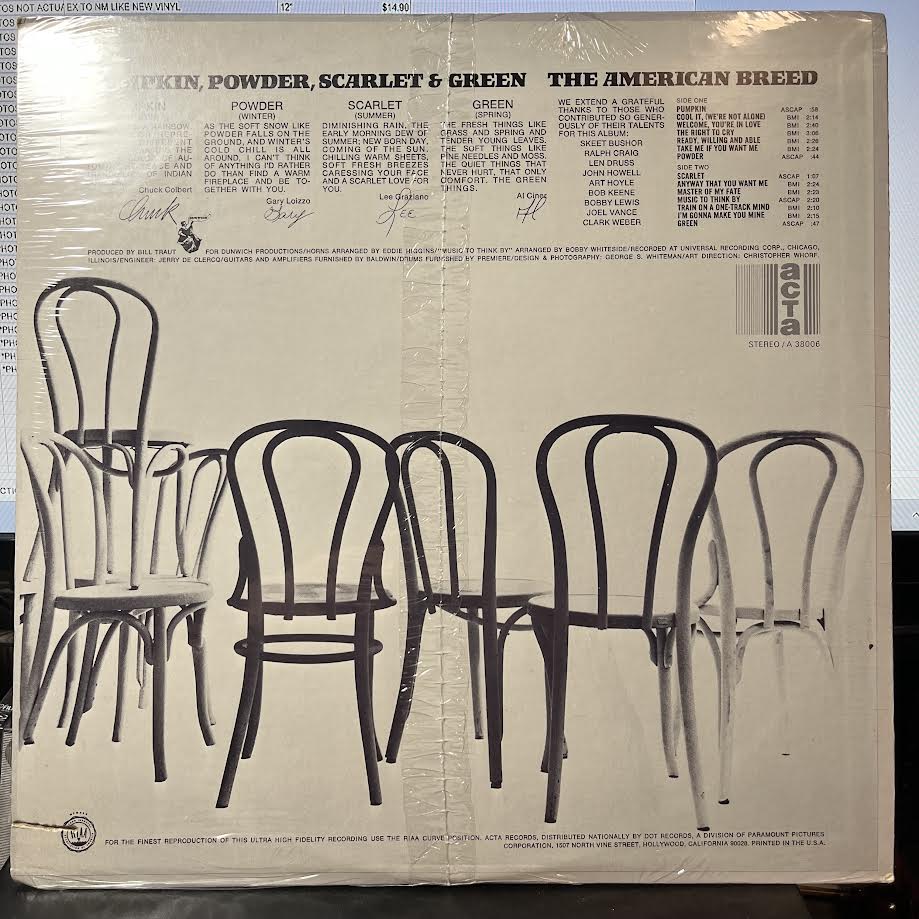 Pumpkin, Powder, Scarlet & Green (VINYL) | Mint (M) Near Mint (NM) - ROCK *SEALED*