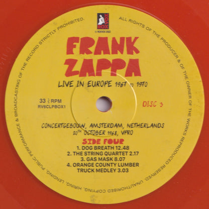 Live In Europe 1967 To 1970 (6XLP BOX* | Mint (M) Mint (M) - ROCK *SEALED*