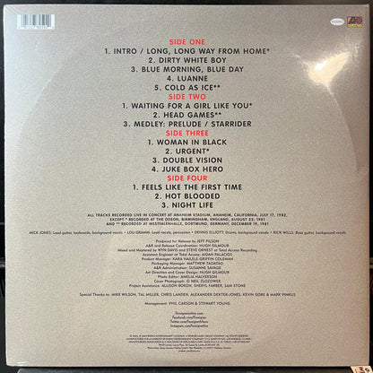 FOREIGNER - FOREIGNER 4 LIVE TOUR 1981-82 (2026 RSD VINYL) | Mint (M) Mint (M) - ROCK *SEALED*