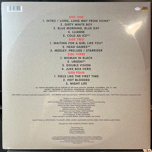 FOREIGNER - FOREIGNER 4 LIVE TOUR 1981-82 (2026 RSD VINYL) | Mint (M) Mint (M) - ROCK *SEALED*