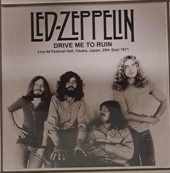 Drive Me To Ruin - Live At Festival Hall, Osaka, Japan, 28th Sept 1971 (VINYL) | Mint (M) Excellent+ (EX+) - ROCK *SEALED*