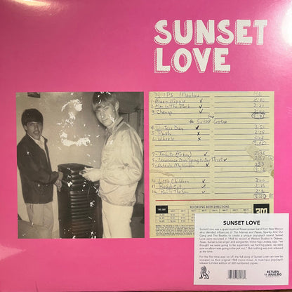 Sunset Love (VINYL)*DISCOUNTED* | - ROCK *SEALED*