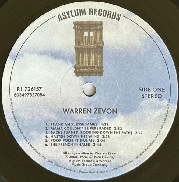 Warren Zevon (2XVINYL) | Mint (M) Mint (M) - ROCK *SEALED*