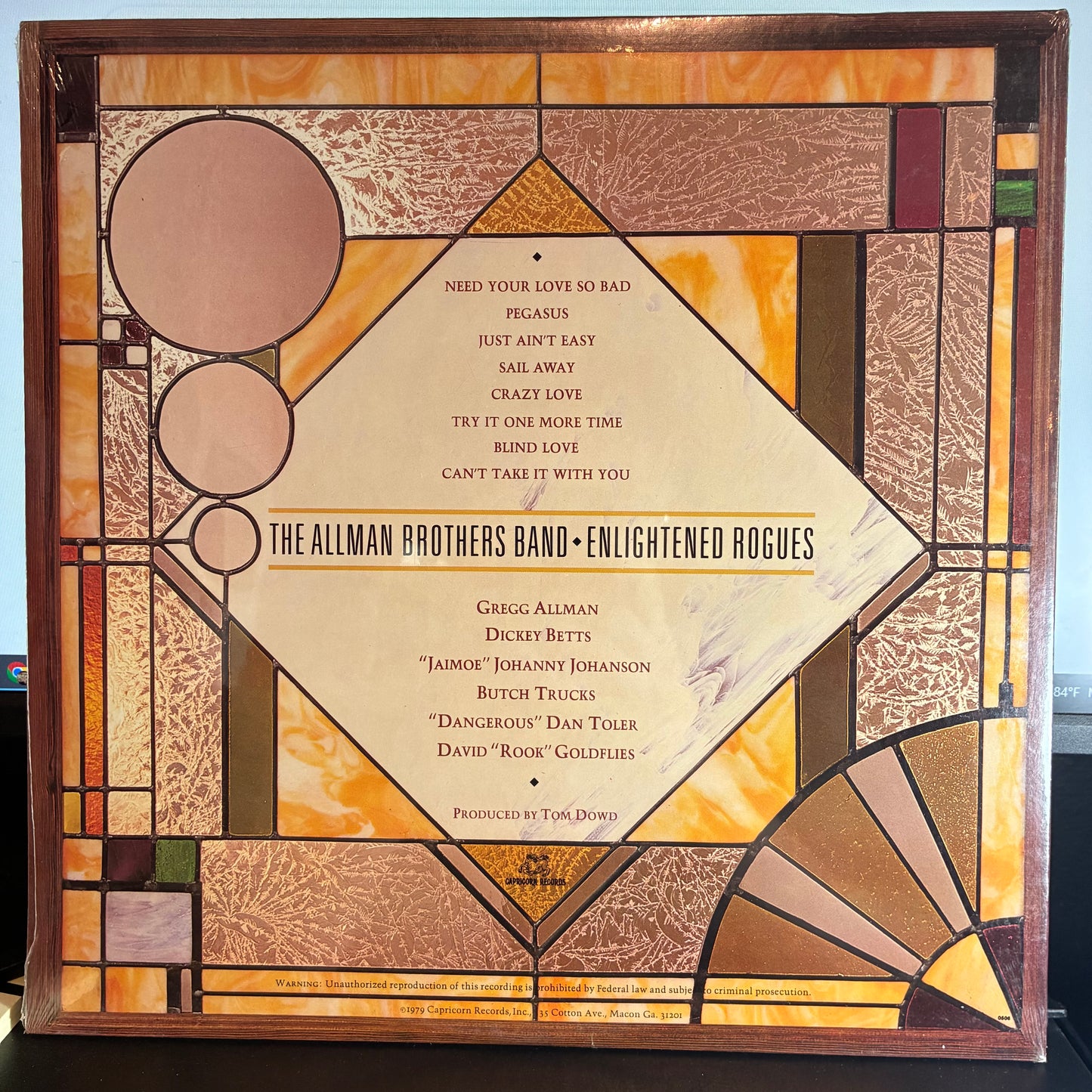 The Allman Brothers Band - Enlightened Rogues (VINYL LP Capricorn Records ‎– CPN 0218) | NEW Mint (M) Mint (M) - ROCK *SEALED*