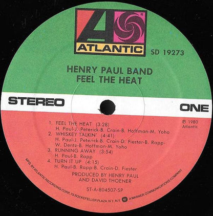 Henry Paul Band - Feel The Heat (VINYL) | Mint (M) Near Mint (NM) - ROCK *SEALED*