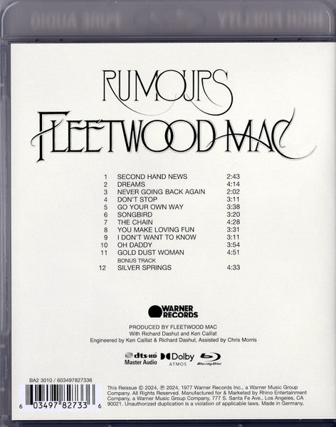 Rumours (BLU-RAY DISC) | - ROCK *SEALED*