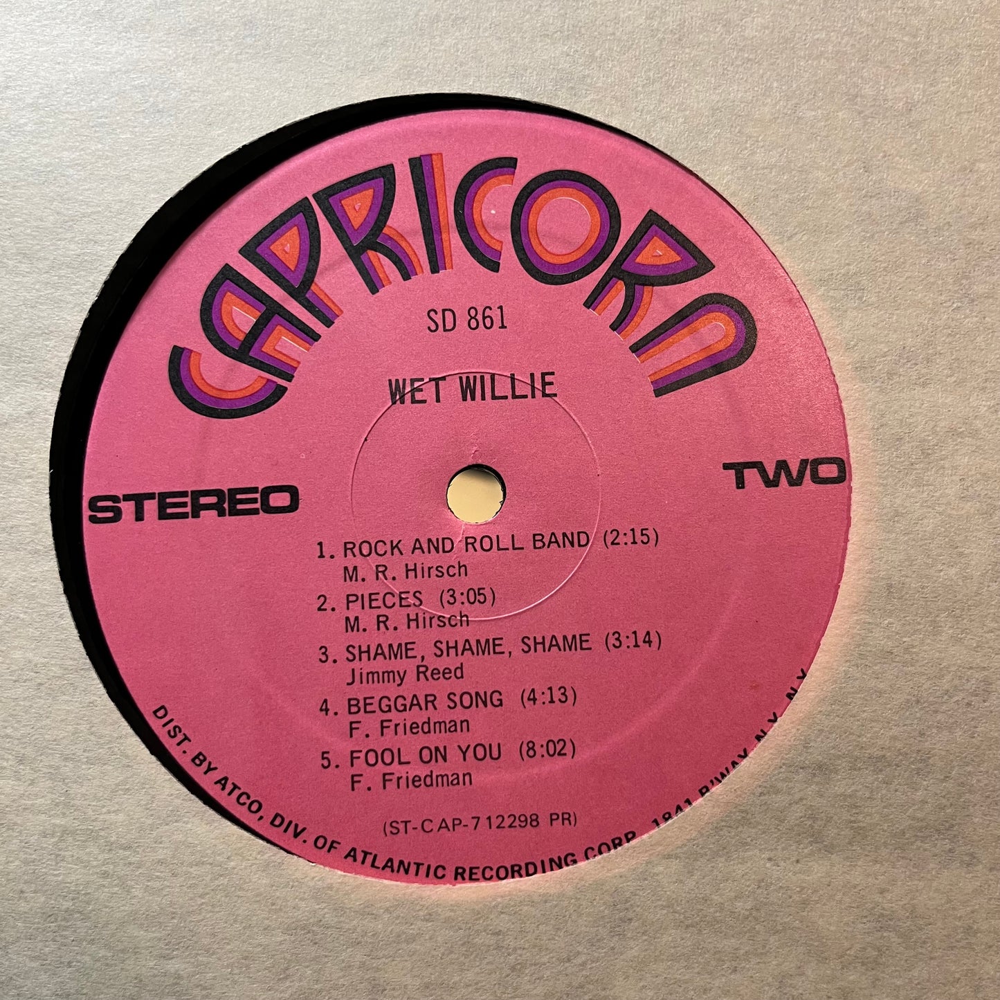 Wet Willie - Wet Willie (VINYL LP CAPRICORN SD 861 1971) | USED - ROCK/SOUTHERN / USED *NEAR MINT*